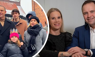 Niezależny Karol w komplecie z rodziną. Marta wskoczyła w płaszczyk i wyeksponowała nogi