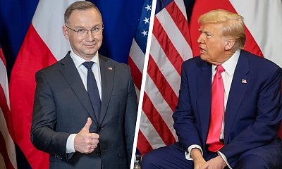 Twardy Andrzej spotkał się z pomarańczowym Donaldem. Spotkanie trwało 4 min. Sieć odpowiada memami