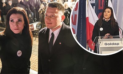 Charyzmatyczna Ewa w kształtnym płaszczu rozgrzała publikę. Puściła tęgiego prztyczka Donkowi [tylko u nas]