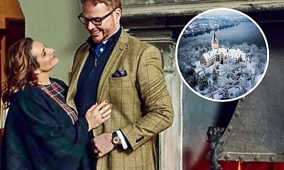 Jan Lubomirski-Lanckoroński pokazał swój zamek w zimowej odsłonie. "Najważniejsze, że ogień płonie"