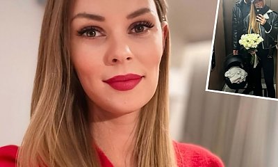 Małgorzata Tomaszewska zapozowała z ojcem swojego dziecka. Mężczyzna jest wysoki i dobrze zbudowany