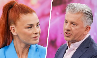 Natasza Urbańska w sportowej odzieży spodniej u boku dystyngowanego Józefowicza. "Tata z córką" - podsumowali fani