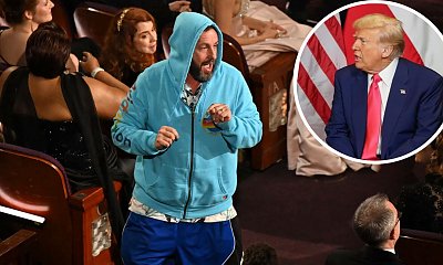 Oscary 2025: Adam Sandler utarł nosa pomarańczowemu. Na galę wpadł w dresach. Są memy