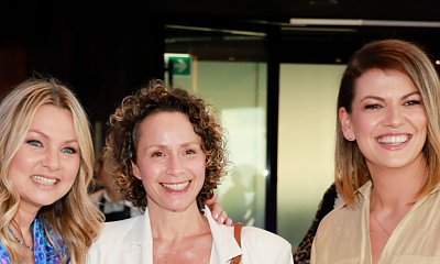 Trzy gracje na pokazie pasty do zębów: Bujakiewicz, Mrozowska, Leńska. W ich outfitach zapachniało wiosną