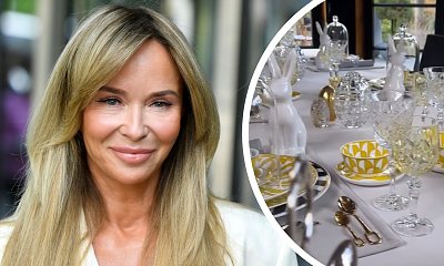 Mieszkania gwiazd: Joanna Przetakiewicz pokazała wielkanocną zastawę od Hermesa. Jej stół wprost ocieka mamoną [nasz news]