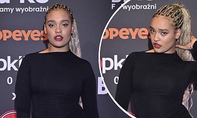 Sara James zadała szyku na gali, eksponując swoje nogi. Takiego futra nikt się tam nie spodziewał