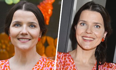 Joanna Jabłczyńska na premierę kafelków wskoczyła w kieckę z nie lada dekoltem i drapieżnym wzorem
