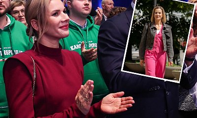 Marta od Karola odezwała się i wskoczyła w różowy komplecik. Stylista ocenił jej landrynkową stylizację