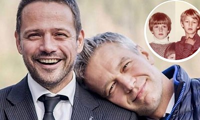 Michał Żebrowski pokazał zdjęcie z Rafałem z czasów dzieciństwa. Wyglądają jak bracia