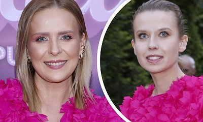 Aneta Zając i Ksenia Chlebicka zaliczyły modowego dubla na Pink Party. Jedna kusiła nogami do nieba