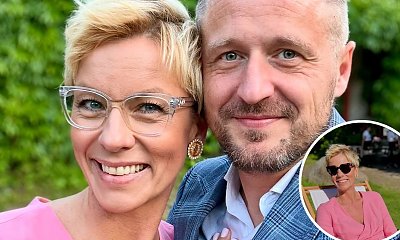 Anita Werner tak ubrała się na wesele. Wskoczyła w różową kieckę, a wszystkim opadły kopary