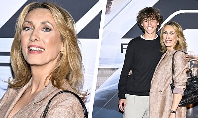 Anna Kalczyńska zabrała 15-letniego syna na premierę. Ależ z niego przystojniak