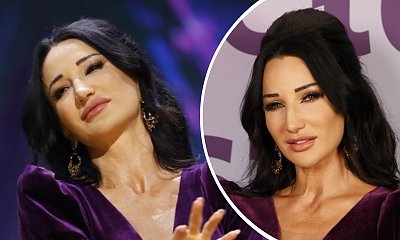Justyna Steczkowska zachwyciła w biskupim fiolecie. Diabeł tkwił w szczegółach: nader okazały dekolt skradł show
