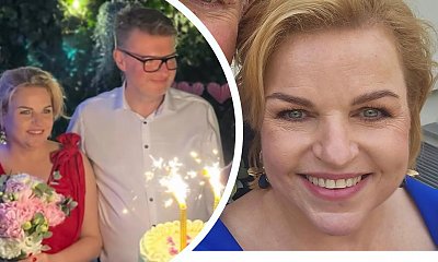 Katarzyna Bosacka miała dwie suknie ślubne. Na plenerowym weselu hasała w soczystej kreacji