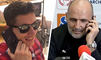 Robert Lewandowski dzwoni do Michała Probierza, a cała sala śpiewa. Te memy bawią do łez