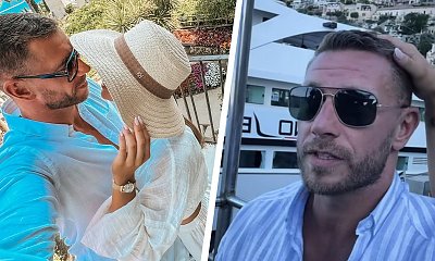 Dariusz Pachut nadaje z wakacji we Włoszech z nową dziewczyną. "Nowa Doda" czochra mu włosy [wideo]