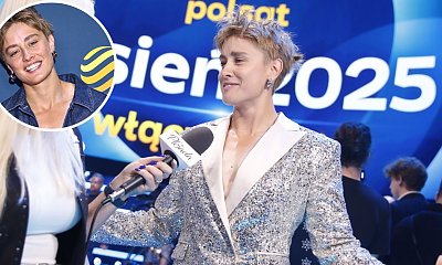 Katarzyna Zillmann zrobiła furorę na ramówce Polsatu - bez stanika i z rozpiętą koszulą. Niczym się nie przejmowała