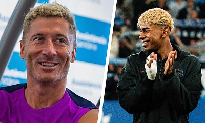 Robert Lewandowski pochwalił się nowymi zdjęciami w blond fryzurce. "Próbuje naśladować Yamala" - żartują internauci [porównujemy]