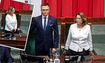 Małgorzata Kidawa-Błońska zaliczyła wpadkę. Nie wiedziała, czy siedzieć, czy stać [wideo i memy]