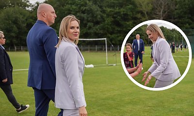 W takim stroju Marta Nawrocka udała się na spotkanie jako First Lejdi. Wszyscy patrzyli tylko na jedno
