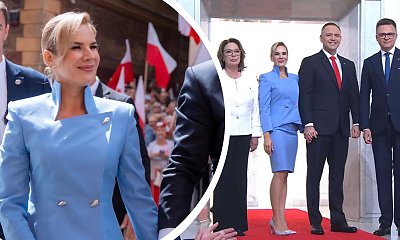 Marta Nawrocka ma tatuaż w newralgicznym miejscu. Na zaprzysiężeniu Karola nie dało się go ukryć