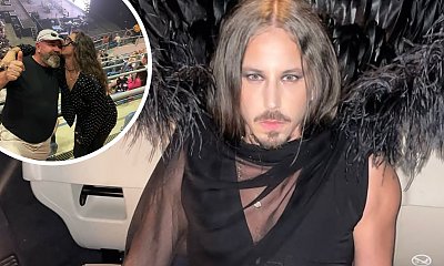 Michał Szpak na zdjęciu z tatą, który niegdyś nie mógł znieść jego wyglądu. Sam ma niesforną, długą brodę i spory brzuszek