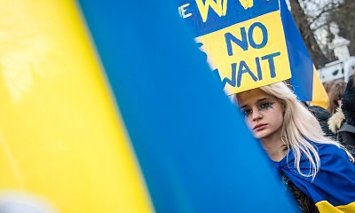 "To bilet w jedną stronę". Rozpacz Ukrainek na ulicach Kijowa. Coraz głośniejsze protesty