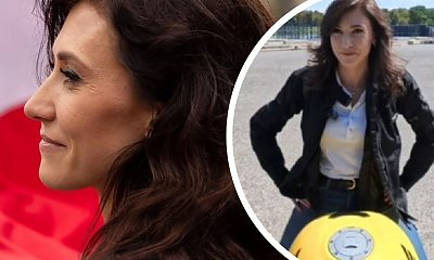 Piękna Ewa podkreśliła atuty sylwetki w obcisłych spodniach. Na motocyklu wygląda olśniewająco [wideo, zdjęcia]