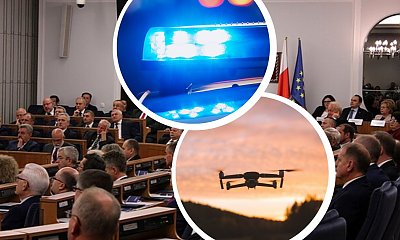 Alarm w sercu Warszawy! Tajemniczy dron tuż pod Senatem. Na miejscu pirotechnicy