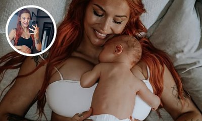 Tak wygląda brzuch Rudej z Red Lips 5 tygodni po porodzie. W ciąży przytyła 25 kg! [zdjęcia]