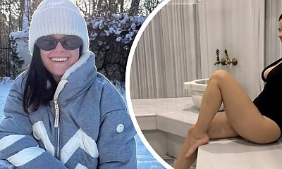 Katarzyna Cichopek pręży się w łaźni. Gdy zamknęli stoki, zrzuciła kombinezon za fortunę i wskoczyła w błoto [zdjęcia]