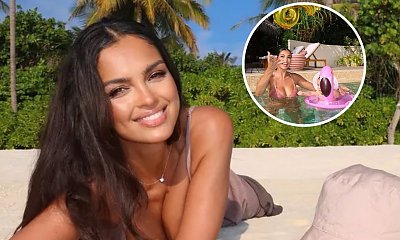 Klaudia El Dursi z córką na egzotycznej plaży. Rzadki widok. Pokazała malutką Carmen w pełnej krasie