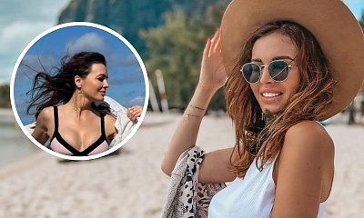 Anna Wendzikowska pręży się w powycinanym bikini na statku. Wiatr prawie zdmuchnął jej ten skąpy strój!