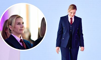 Takiej Marty Nawrockiej jeszcze nie widzieliście. Męski garnitur i krawat totalnie ją odmieniły