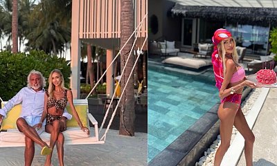 65-letni miliarder pokazał "polską Barbie" w bikini. Fani mają mieszane uczucia: "Słodziaki?" [zdjęcia]