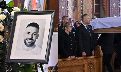 Ostatnie pożegnanie Łukasza Litewki. Marta Nawrocka pojawiła się na pogrzebie [zdjęcia]