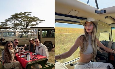 Agata Sieramska w skąpym bikini na środku afrykańskiej dziczy z Milikiem. Jeden szczegół na jej brzuchu wbija w fotel [zdjęcia]