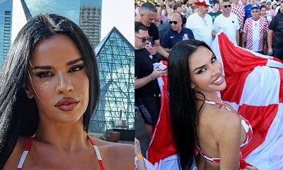 Ivana Knoll rozgogolona na meczu. Jeden element jej stroju zaskakuje, internauci nie gryzą się w język [zdjęcia]