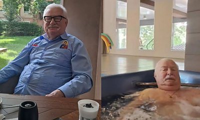 Lech Wałęsa wyleguje się w luksusowym sanatorium. Byczy się w wannie, jacuzzi i nie tylko [zdjęcia]