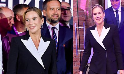 Marta Nawrocka odpaliła modową petardę. W lampasach skradła całe show