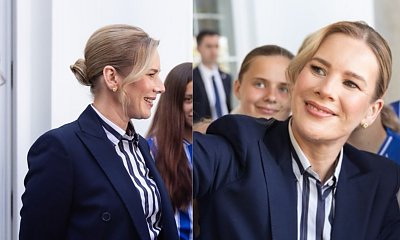 Marta Nawrocka zaskoczyła nietypową stylizacją. Oficjalne spotkanie nagle wymknęło się spod kontroli