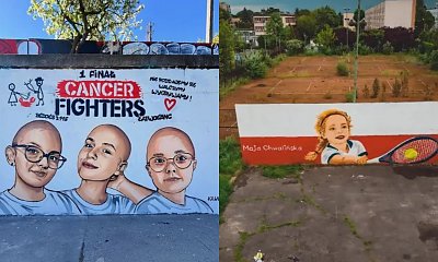 "Polski Banksy" uwiecznił rekord Łatwoganga i sukces Chwalińskiej. Szczęka opada: "Jedyny, który upiększa" [zdjęcia]