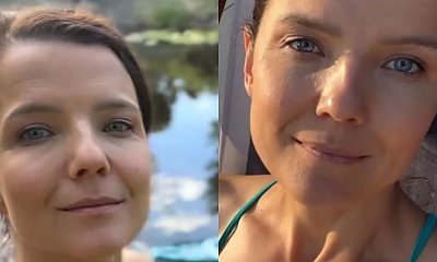 Joanna Jabłczyńska relaksuje się w kusym opalaczu. Tak odreagowuje aferę z kontynuacją filmu "Nigdy w życiu"? [zdjęcie]