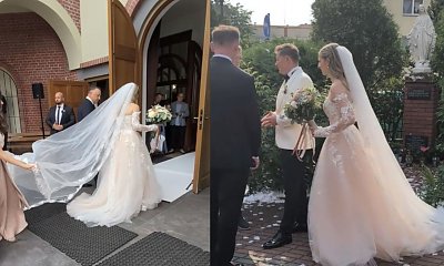 Żona Rafała Brzozowskiego w sukni typu księżniczka. Ekspert bez litości ocenił ślubny look Heleny