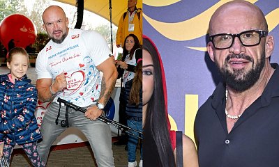 Tomasz Oświeciński wypiął dumną klatę na ramówce Polsatu. U jego boku 17-letnia córka. Zakapturzona Maja Oświecińska skradła show [zdjęcia]