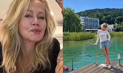 69-letnia Melanie Griffith wypięła rozgogolone ciało w czarnym stroju. Wygląda 30 lat młodziej [zdjęcia]