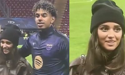 Lamine Yamal zadedykował nagrodę ukochanej, ale jego mama nagle zabrała trofeum [wideo]