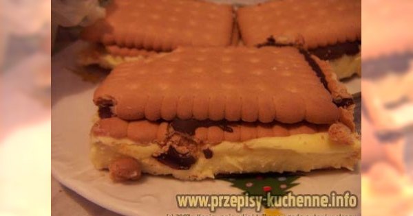 Herbatnikowy placek na szybko