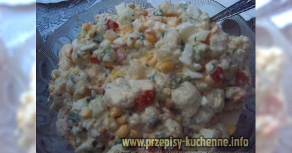 Sałatka z kalafiorem i papryką