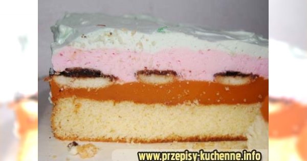 Placek z kremem z soku Kubuś